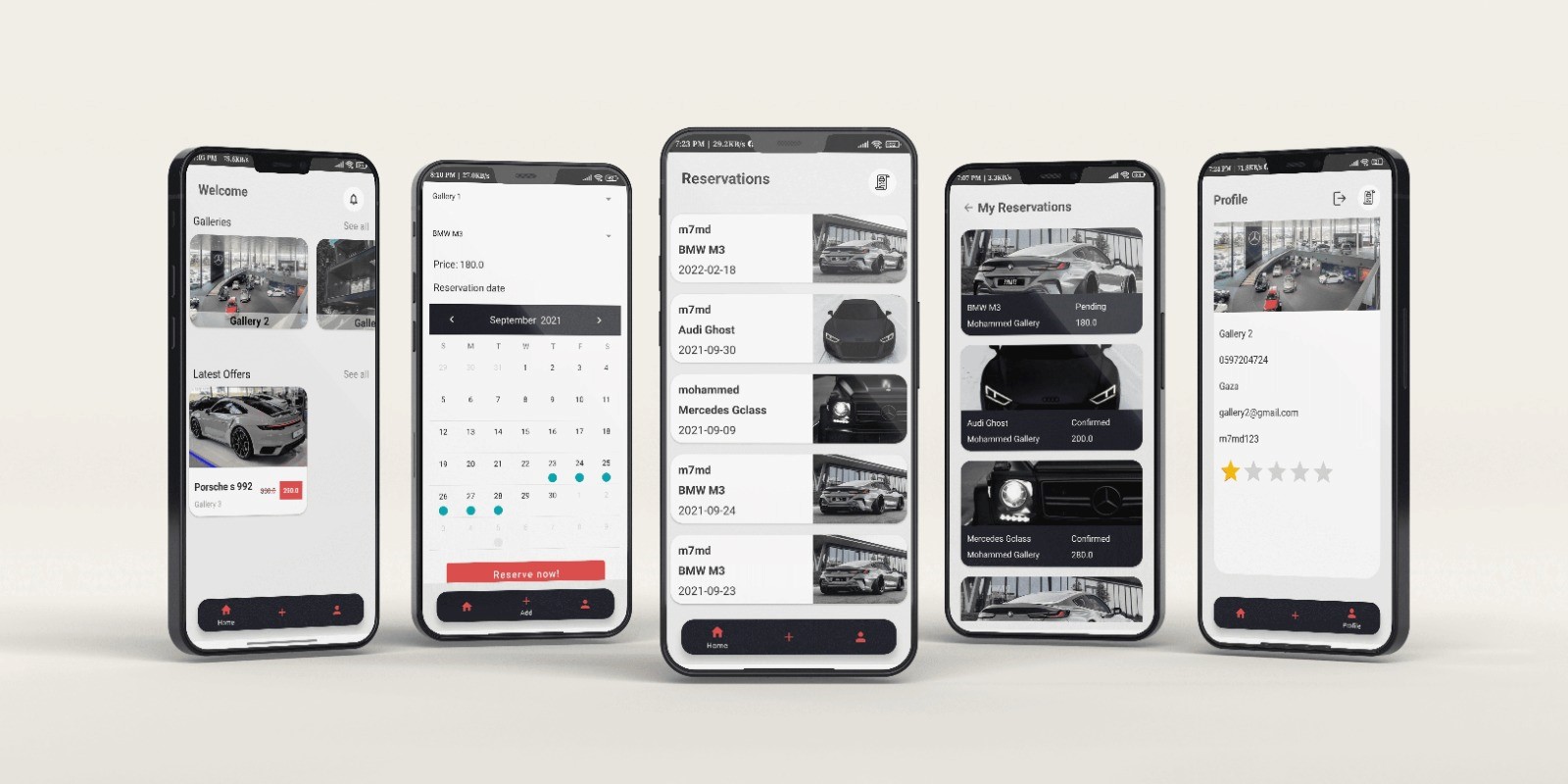 Car Reservations App
